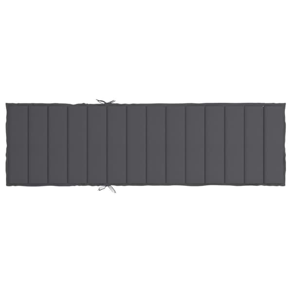 vidaXL Solsängsdynor Oxford tyg (100% polyester) Antracit Antracit