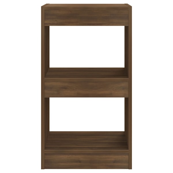 vidaXL Bokhylla/Rumsavdelare brun ek 40x30x72 cm Brun