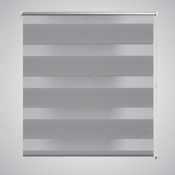 vidaXL Rullgardin Zebra 80 x 150 cm grå grå