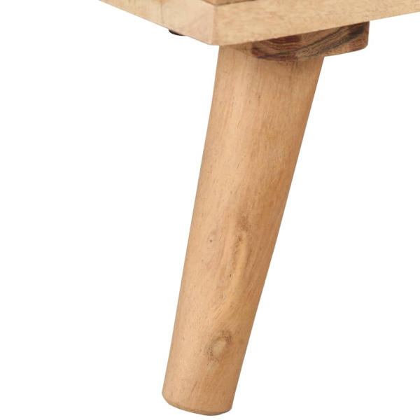 vidaXL Nattduksbord 40x30x50 cm massivt acaciaträ Beige
