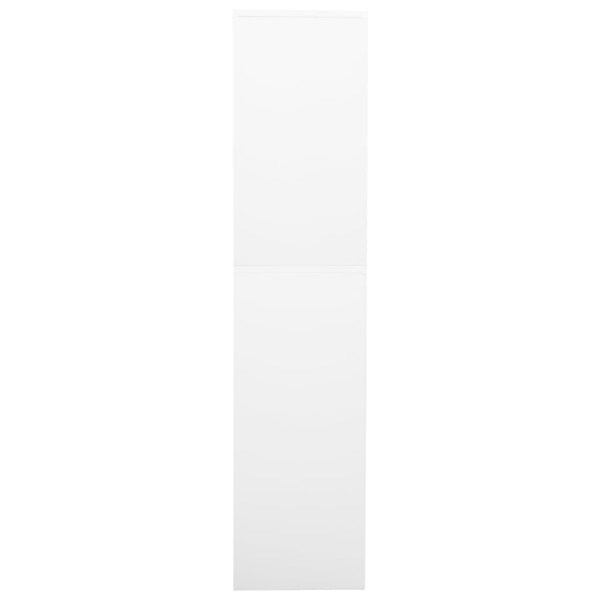 vidaXL Dokumentskåp vit 90x40x180 cm stål Vit