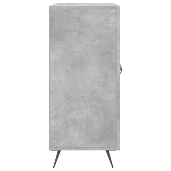 vidaXL Byrå betonggrå 90x34x80 cm konstruerat trä Grå