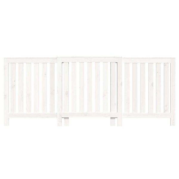 vidaXL Elementskydd vit 210x21x85 cm massiv furu Vit