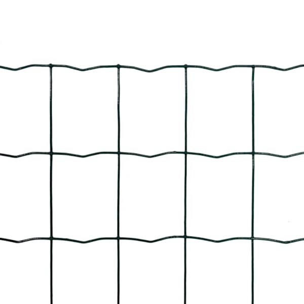 vidaXL Stängsel 10x1,5 m, 10x10cm maska Grön