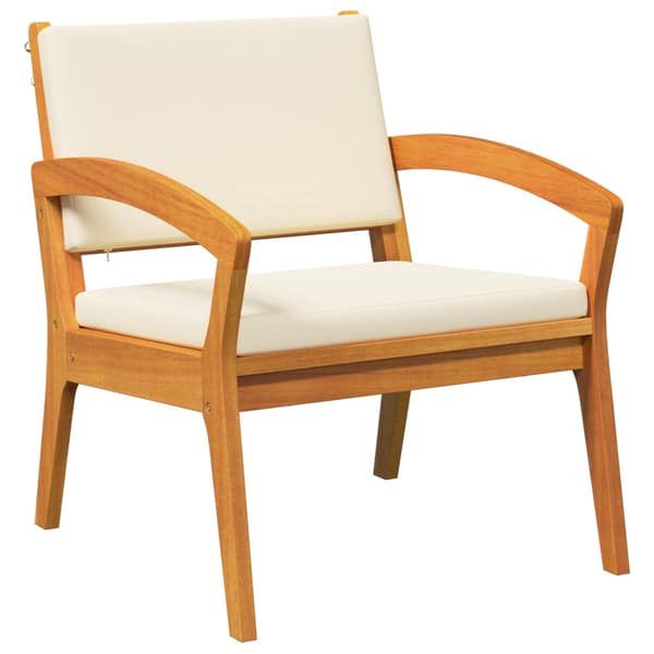 vidaXL Bistroset med kudde 5 pcs Brun Polyester Brun