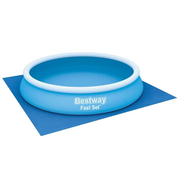 Bestway Markduk för pool Flowclear 396x396 cm Blå