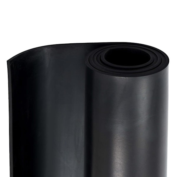 vidaXL Halkfri matta 1,2x2 m 6 mm jämn Svart