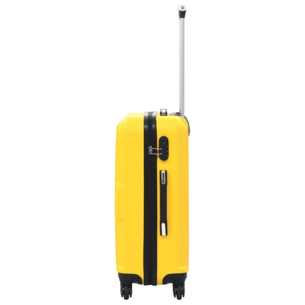vidaXL Hårda resväskor 3 st gul ABS Gul
