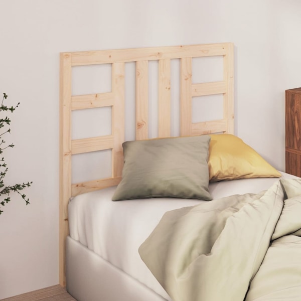 vidaXL Sänggavel 106x4x100 cm massiv furu Brun