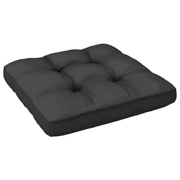 vidaXL Loungegrupp med antracitfärgade dynor 10 delar massiv furu Antracit