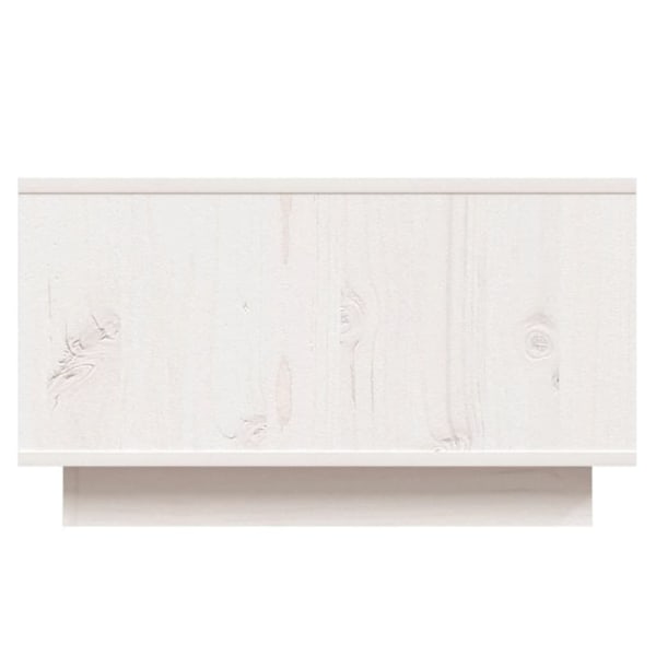 vidaXL Soffbord vit 55x56x32 cm massiv furu Vit