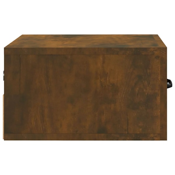 vidaXL Väggmonterade sängbord 2 st rökfärgad ek 35x35x20 cm Brun