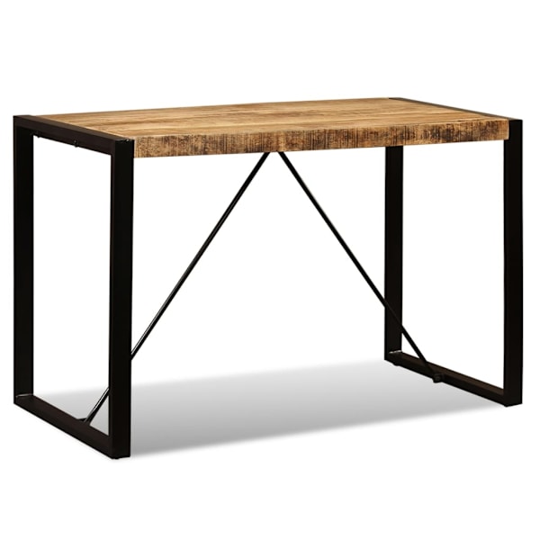 vidaXL Matbord massivt grovt mangoträ 120 cm Brun