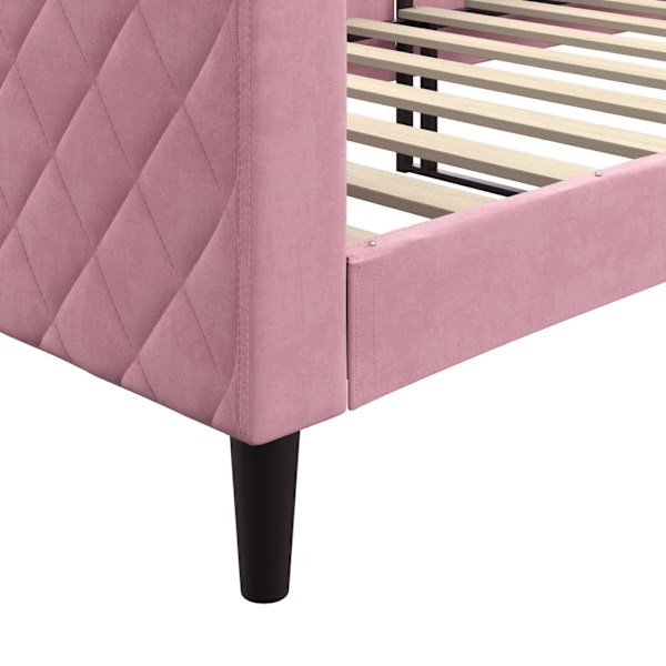 vidaXL Dagbädd rosa 80x200 cm sammet Rosa