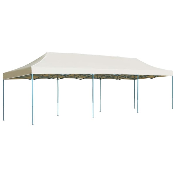 vidaXL Pop-Up hopfällbart partytält gräddvit 3x9 m Creme