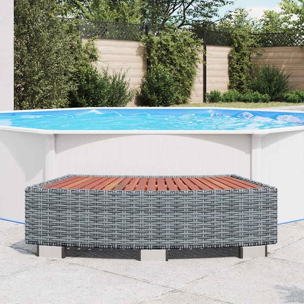 vidaXL Spatrappa grå konstrotting 92x45x25 cm grå
