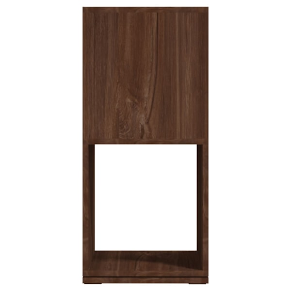 vidaXL Roterande hylla brun ek 34,5x34,5x75,5 cm konstruerat trä Brun