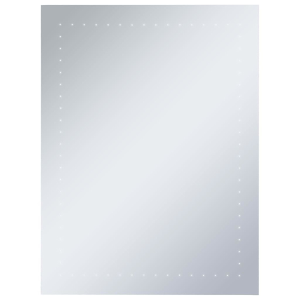 vidaXL Badrumsspegel LED 60x80 cm Silver