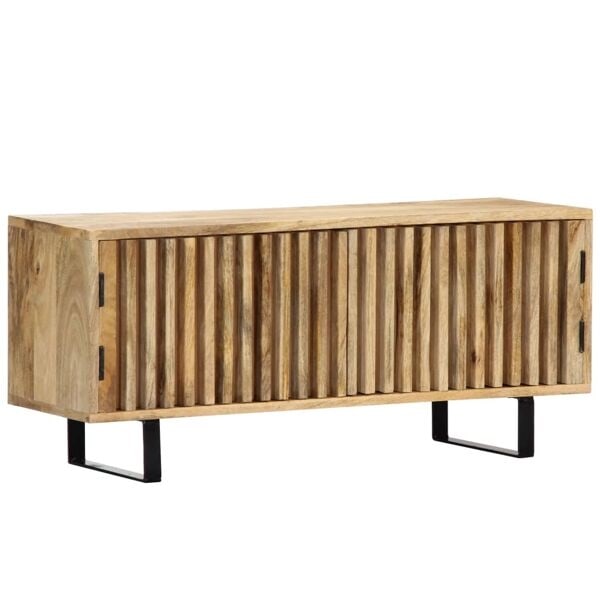 vidaXL TV-bänk 90x30x40 cm massivt mangoträ Brun