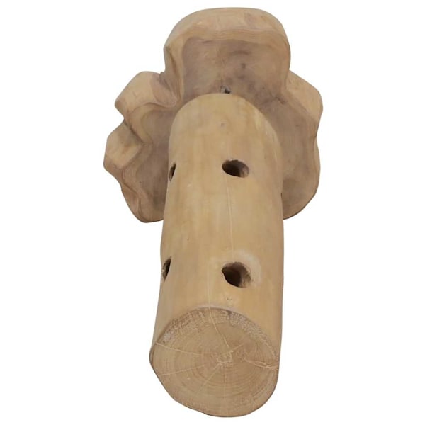 vidaXL Vinställ för 8 flaskor 40x30x80 cm massiv teak Brun