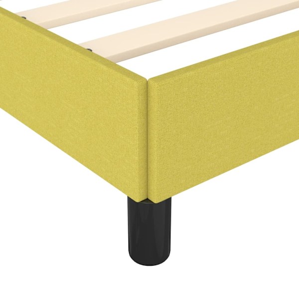 vidaXL Sängram utan madrass grön 120x200 cm tyg Grön