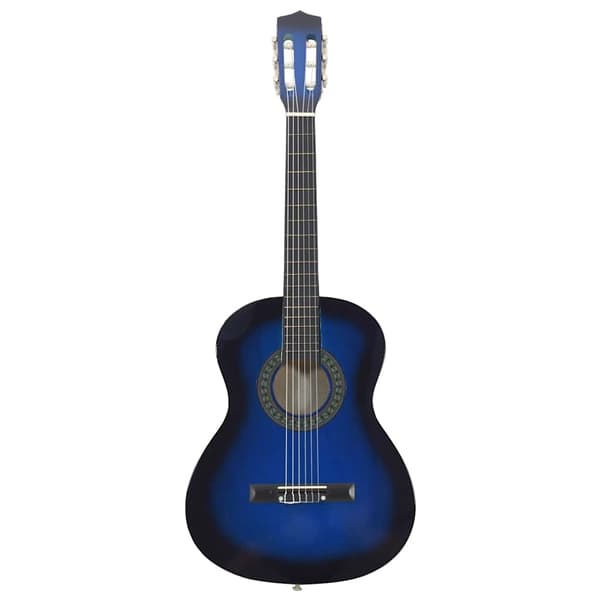 vidaXL Gitarr för nybörjare och barn klassisk blå 3/4 36" Blå