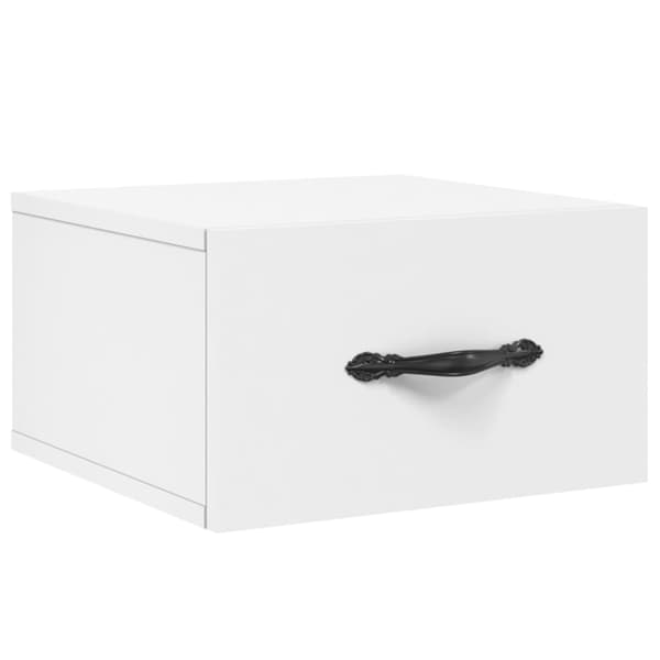 vidaXL Väggmonterat sängbord vit 35x35x20 cm Vit
