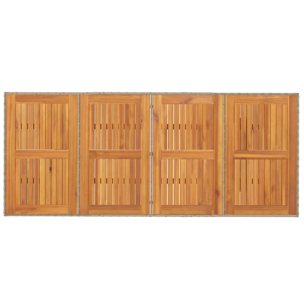vidaXL Trädgårdsmöbelset 9 st Beige konstrotting Beige