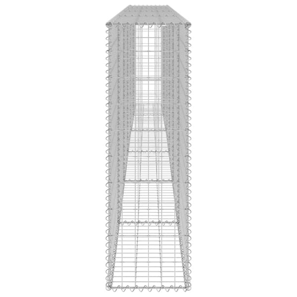 vidaXL Gabionmur galvaniserat stål 300x30x100 cm