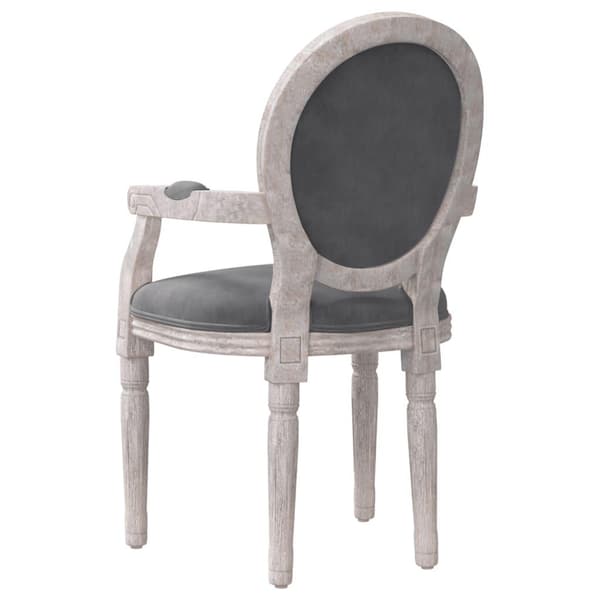 vidaXL Matstol mörkgrå 54x56x96,5 cm sammet Grå