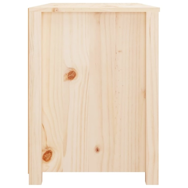 vidaXL Sidoskåp 100x40x54 cm massiv furu Brun
