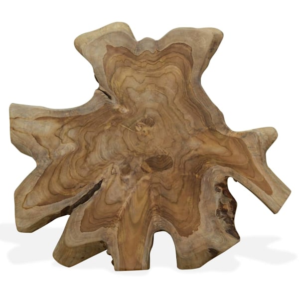 vidaXL Soffbord i äkta teak 80x70x38 cm Brun
