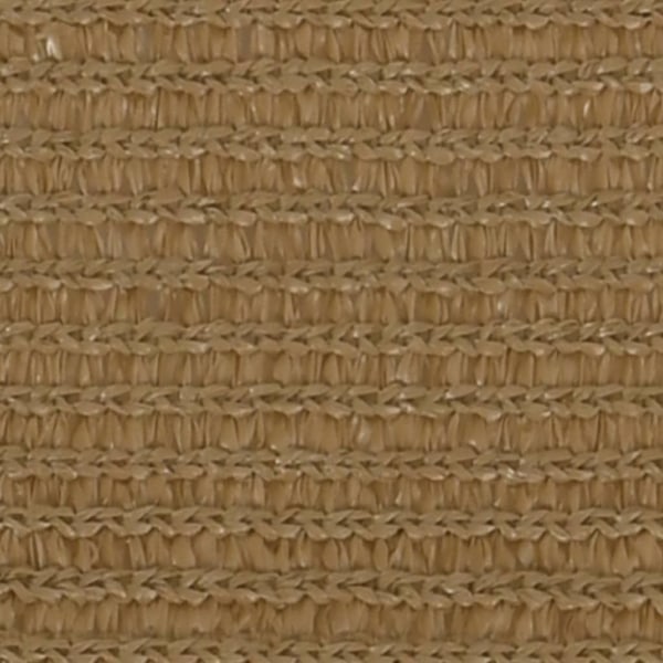 vidaXL Solsegel 160 g/m² taupe 3,6x3,6x3,6 m HDPE Taupe