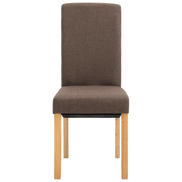 vidaXL Matstolar 2 st brun tyg Brun