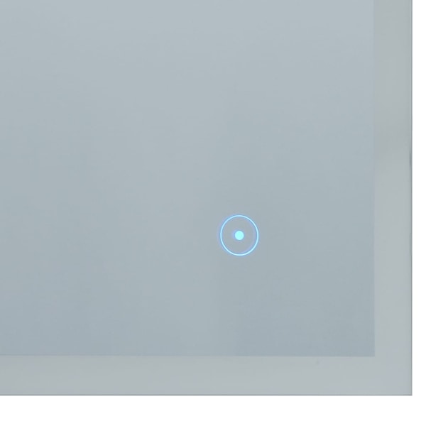 vidaXL Badrumsspegel LED med touch-sensor 80x60 cm Silver