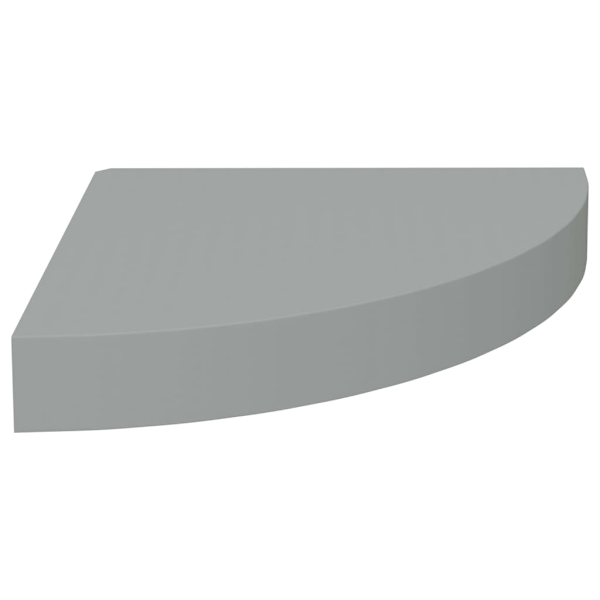 vidaXL Svävande hörnhylla grå 25x25x3,8 cm MDF grå