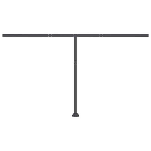 vidaXL Markis manuellt infällbar fristående 400x350 cm gul/vit Gul