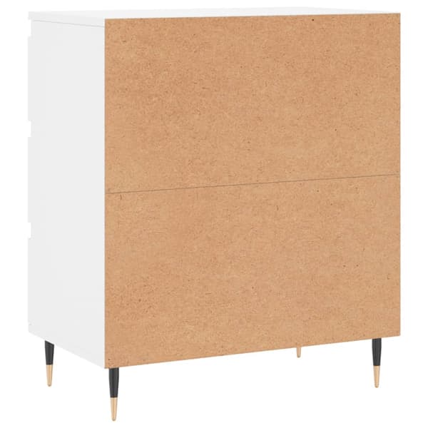 vidaXL Byrå vit 60x35x70 cm konstruerat trä Vit