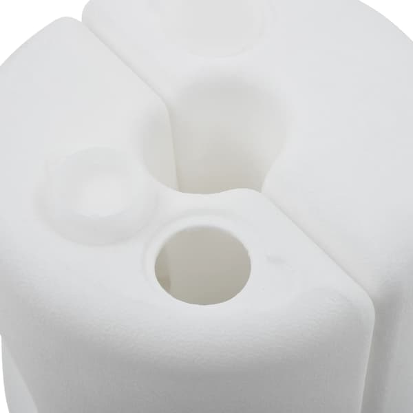 vidaXL Paviljongvikter 4 st PE vit Vit