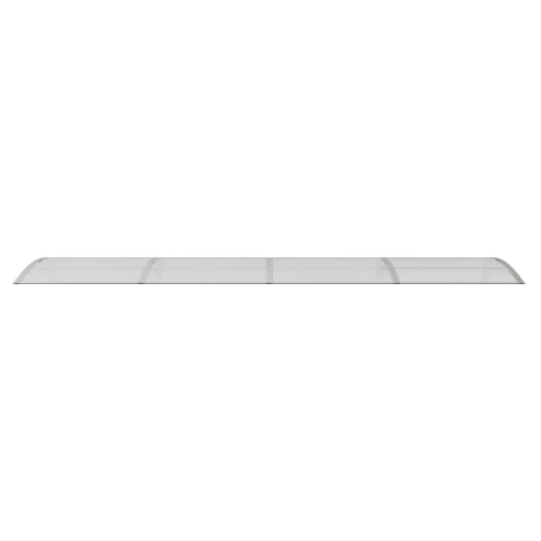 vidaXL Entrétak grå och transparent 400x80 cm polykarbonat Grå