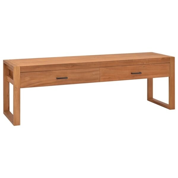 vidaXL Tv-bänk 140x40x45 cm teak Brun