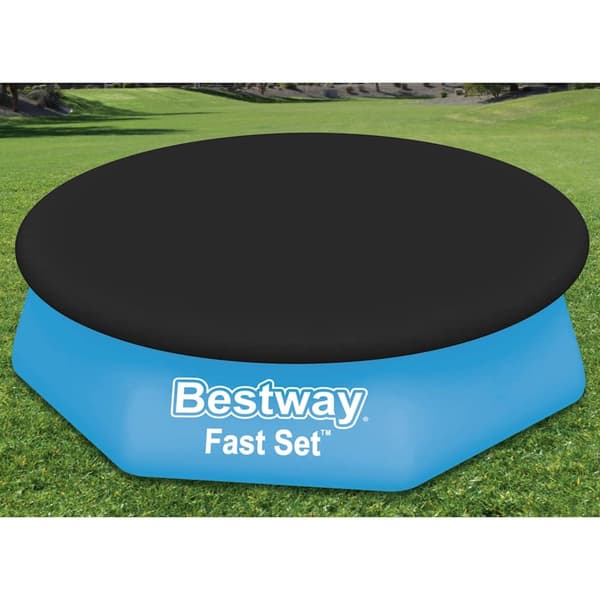 Bestway Poolöverdrag Flowclear Fast Set 240 cm Svart