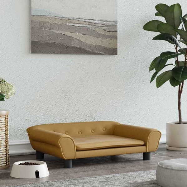 vidaXL Hundbädd brun 70x48x22 cm sammet Brun