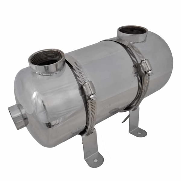 vidaXL Poolvärmeväxlare 355 x 134 mm 40 kW