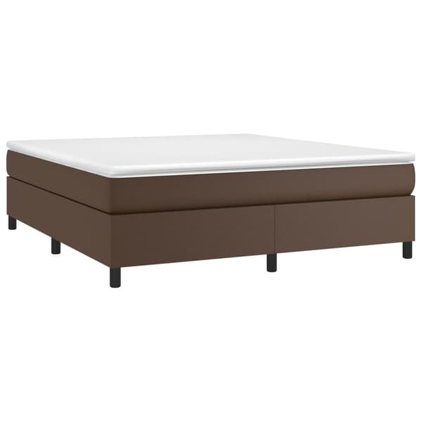 vidaXL Ramsäng brun 160x200 cm konstläder Brun
