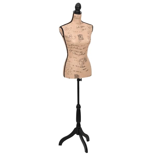vidaXL Dambyst brun/svart jute Brun