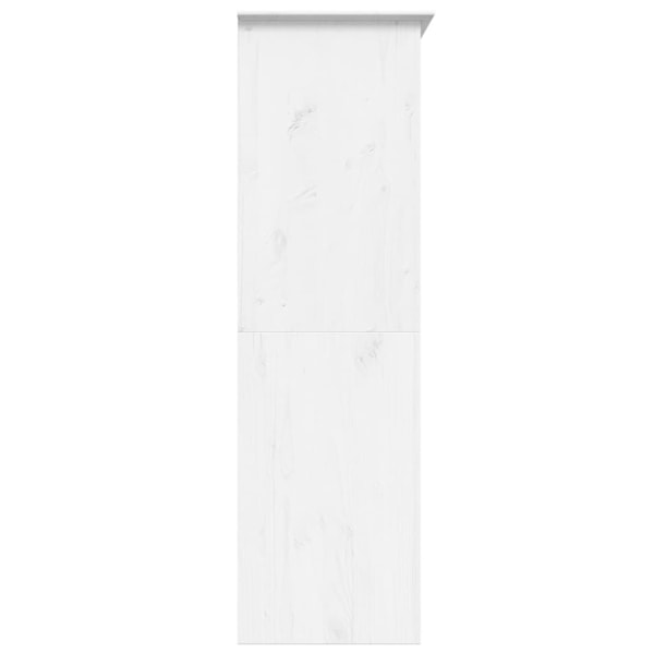 vidaXL Klädskåp BODO vit 146x53,5x173 cm massiv furu Vit