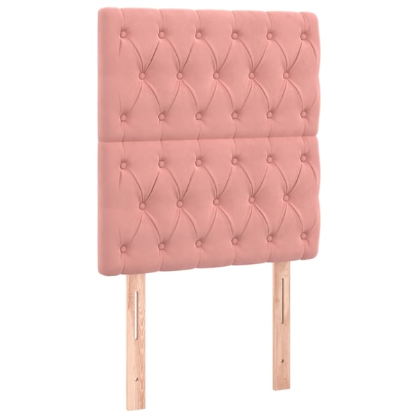 vidaXL Huvudgavlar 2 st rosa 80x7x78/88 cm sammet Rosa
