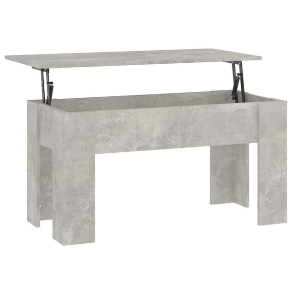 vidaXL Soffbord betonggrå 101x49x52 cm konstruerat trä Grå