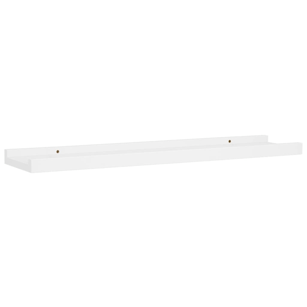 vidaXL Tavellist 2 st vit 60x9x3 cm MDF Vit